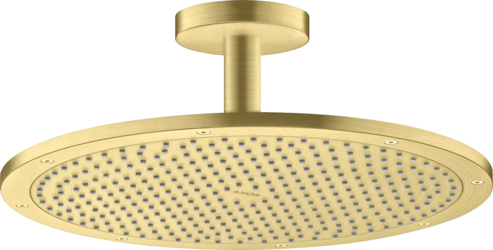 Axor Showersolutions Overhead Shower 350 1jet With Ceiling Connection Brushed Brass product image - Image 1