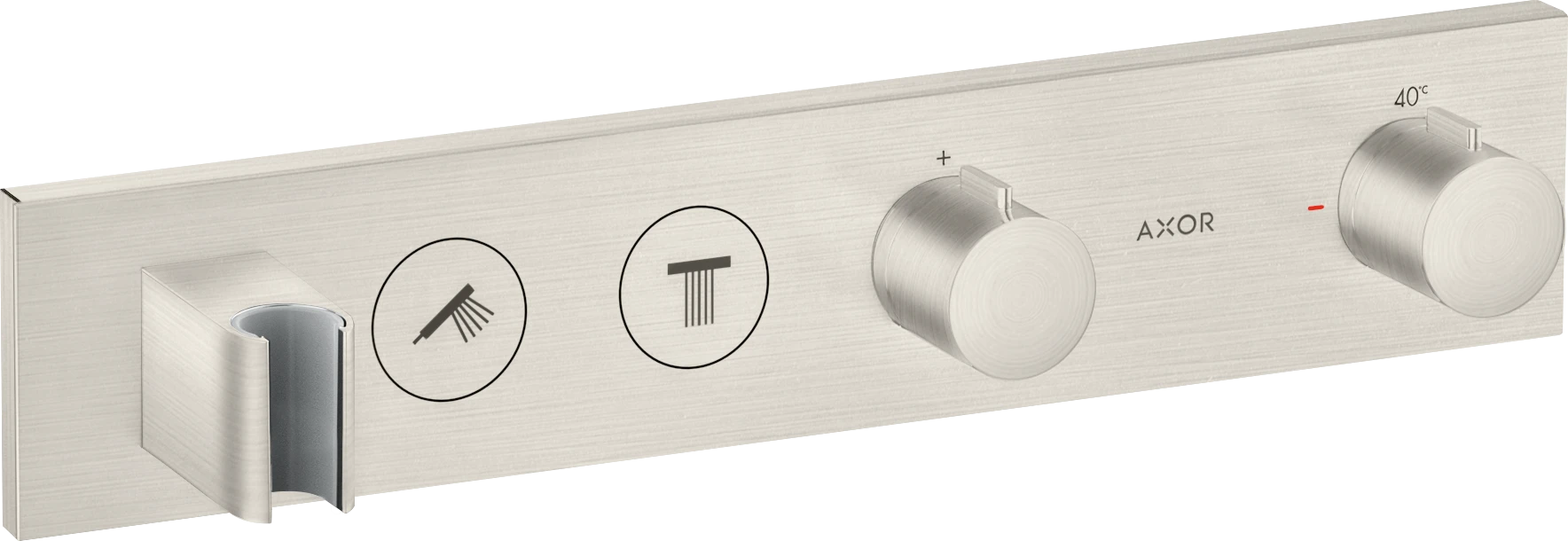Axor Showersolutions Thermostatic Module Select 460/90 For Concealed Installation For 2 Outlets Stainless Steel