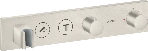 Axor Showersolutions Thermostatic Module Select 460/90 For Concealed Installation For 2 Outlets Stainless Steel