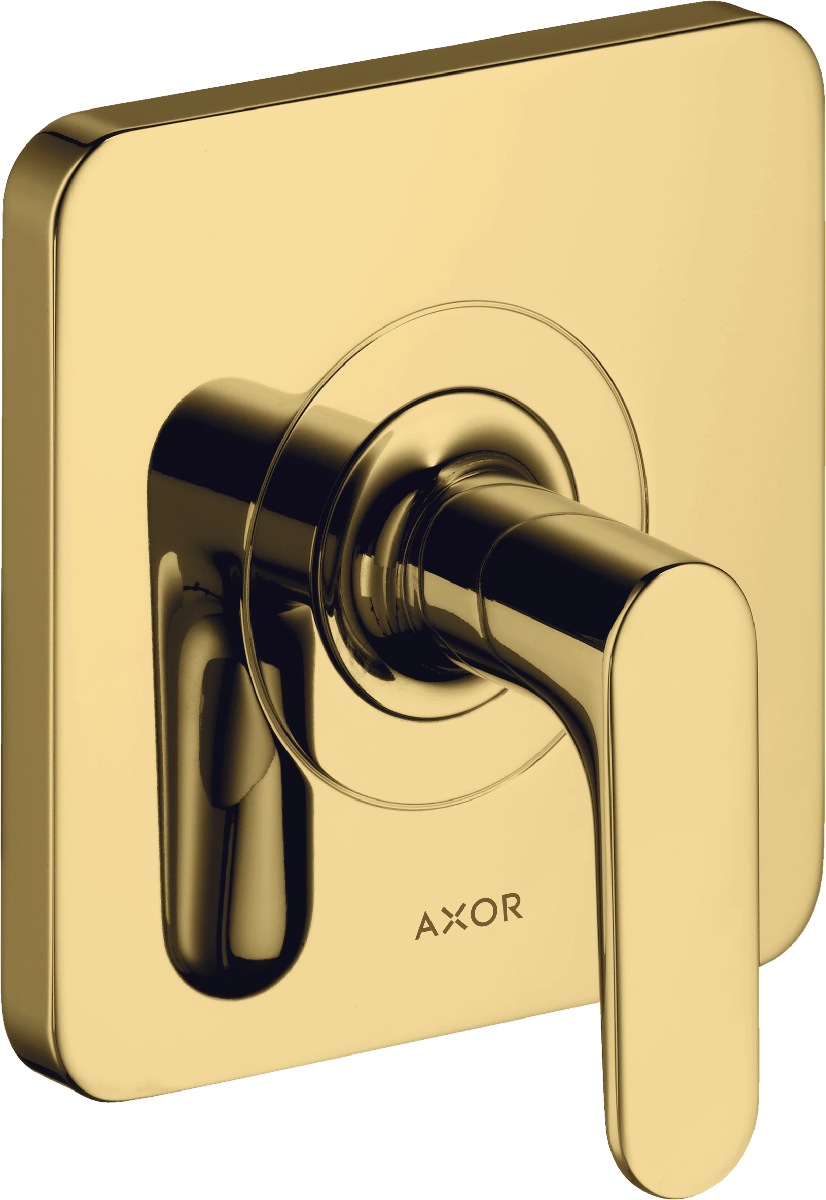 Axor Citterio M Shut-off Valve Finish Set With Lever Handle Gold Polished