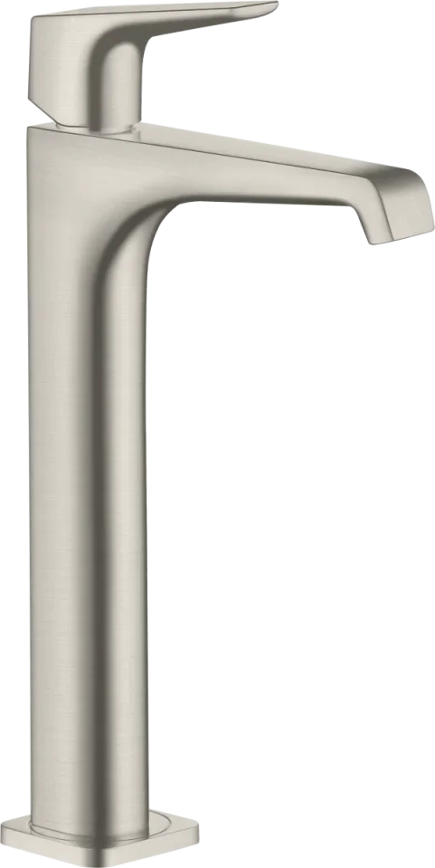 Axor Citterio E Single Lever Basin Mixer 250 With Lever Handle For Wash Bowls Without Waste Stainless Steel Optic product image - Image 1