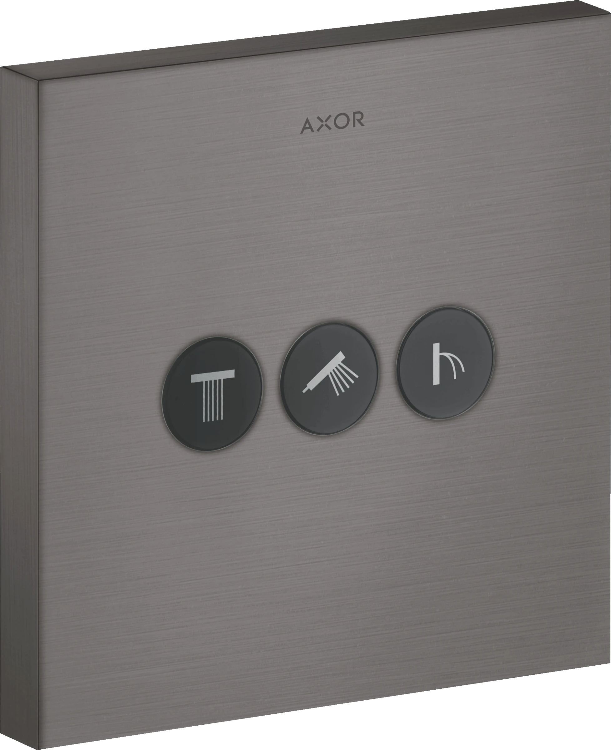 Axor Showerselect Valve Square For Concealed Installation For 3 Outlets Brushed Black Chrome