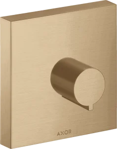 Axor Showersolutions Shut-off Valve Square 120 Mm X 120 Mm For Concealed Installation Brushed Bronze