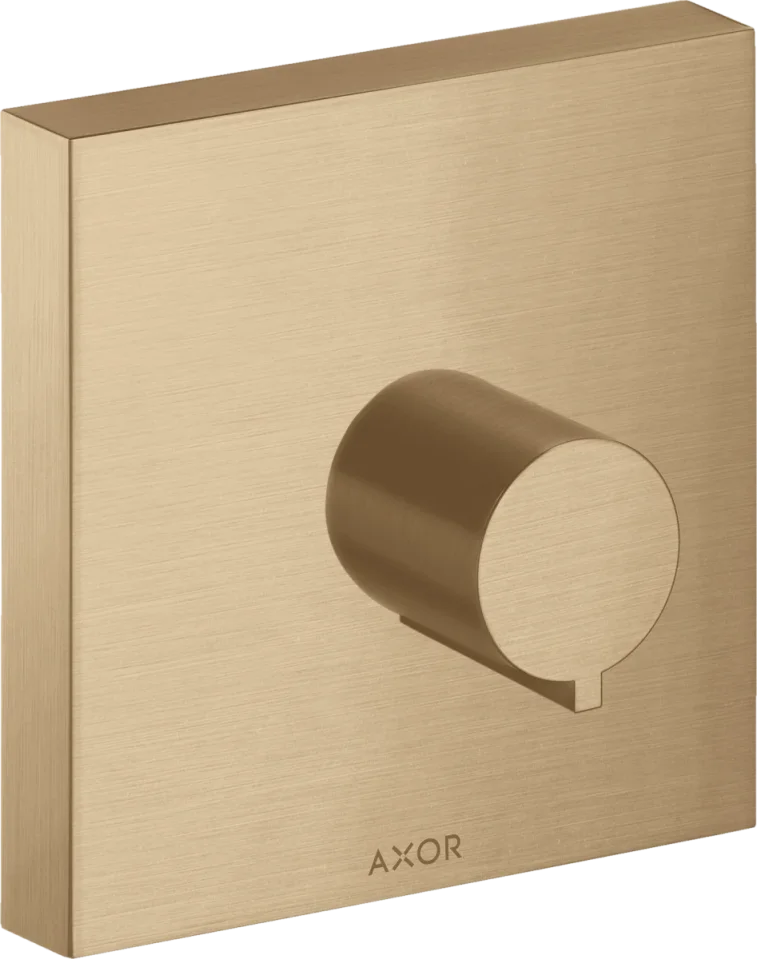 Axor Showersolutions Shut-off Valve Square 120 Mm X 120 Mm For Concealed Installation Brushed Bronze product image - Image 1