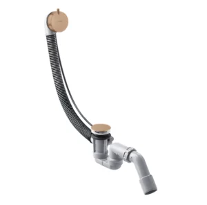 Axor Complete Set For Flexaplus S Waste And Overflow Set 11/2'' For Standard Bathtubs Brushed Red Gold
