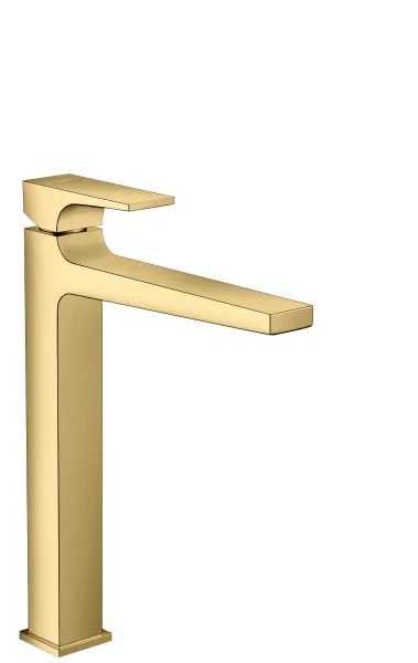 Hansgrohe Metropol Single Lever Basin Mixer 260 With Lever Handle For Wash Bowls With Push-open Waste Gold Polished