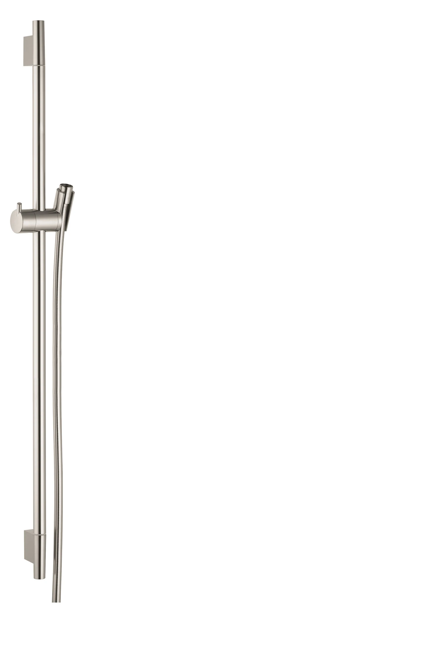 Hansgrohe Unica Shower Rail S Puro 90 Cm With Isiflex Shower Hose 160 Cm Brushed Nickel