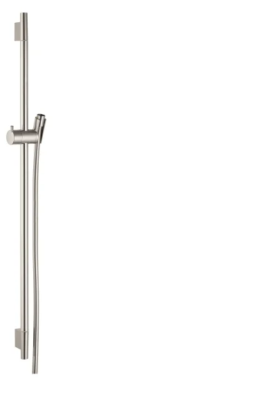 Hansgrohe Unica Shower Rail S Puro 90 Cm With Isiflex Shower Hose 160 Cm Brushed Nickel