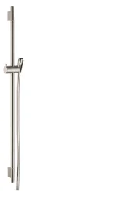 Hansgrohe Unica Shower Rail S Puro 90 Cm With Isiflex Shower Hose 160 Cm Brushed Nickel