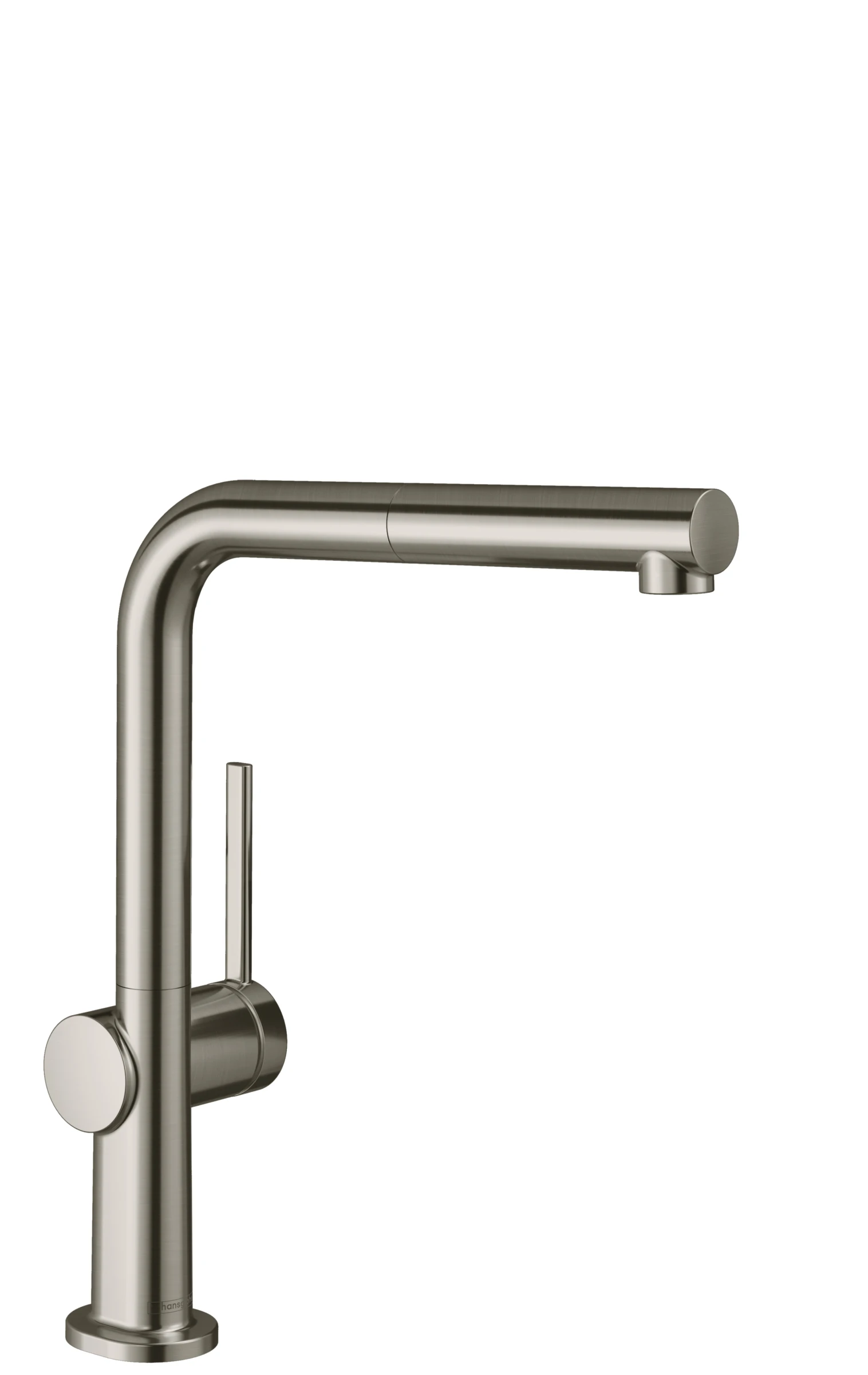 Hansgrohe Talis M54 Single Lever Kitchen Mixer 270 With Pull-out Spout, Single Spray Mode Stainless Steel