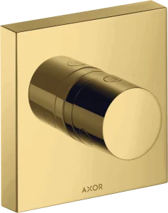 Axor Showersolutions Shut-off / Diverter Valve Trio / Quattro Shut-off / Diverter Valve 120 Mm X 120 Mm Square Gold Polished