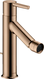 Axor Starck Single Lever Bidet Mixer With Lever Handle And Pop-up Waste Polished Red Gold