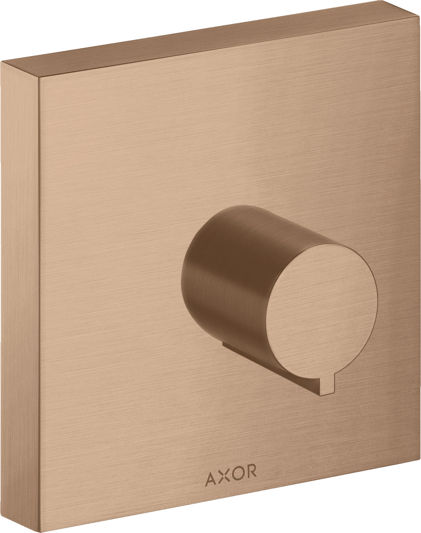 Axor Showersolutions Shut-off Valve Square 120 Mm X 120 Mm For Concealed Installation Brushed Red Gold