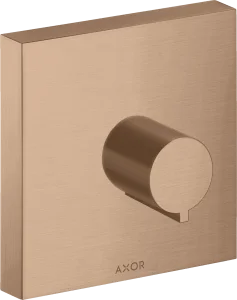 Axor Showersolutions Shut-off Valve Square 120 Mm X 120 Mm For Concealed Installation Brushed Red Gold