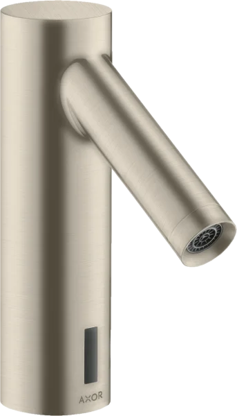 Axor Starck Electronic Basin Mixer 90 Without Temperature Control, Battery-operated Brushed Nickel