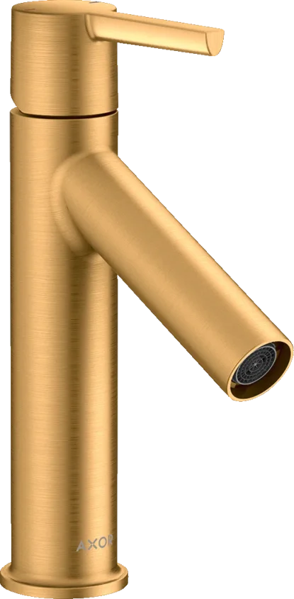 Axor Starck Single Lever Basin Mixer 100 Without Waste Brushed Gold Optic product image - Image 1