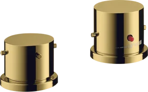 Axor Starck 2-hole Rim-mounted Thermostatic Bath Mixer With Zero Handles Gold Polished