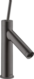 Axor Starck Single Lever Basin Mixer 90 With Pin Handle And Waste Brushed Black Chrome