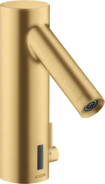 Axor Starck Electronic Basin Mixer 90 With Temperature Control, Battery-operated Gold Brushed