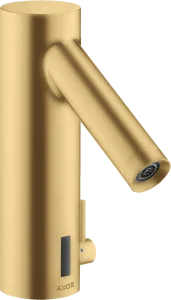 Axor Starck Electronic Basin Mixer 90 With Temperature Control, Battery-operated Gold Brushed