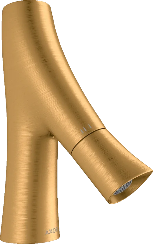 Axor Starck Organic Pillar Tap Without Waste Brushed Gold Optic product image - Image 1