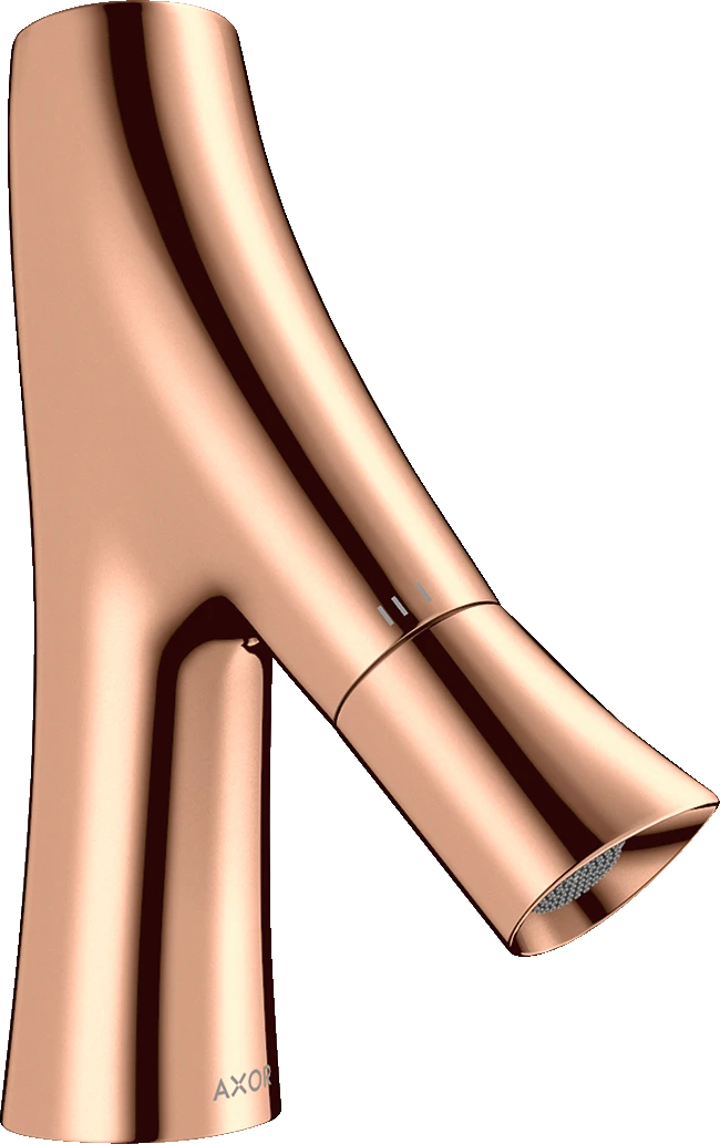 Axor Starck Organic Pillar Tap Without Waste Polished Red Gold