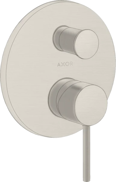 Axor Starck Single Lever Manual Bath Mixer For Concealed Installation With Pin Handle And Integrated Backflow Prevention Stainless Steel