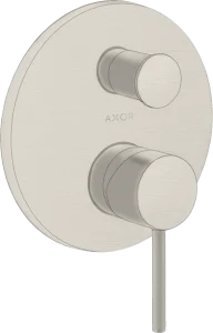 Axor Starck Single Lever Manual Bath Mixer For Concealed Installation With Pin Handle And Integrated Backflow Prevention Stainless Steel