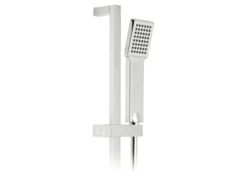 Vado Slide Rail Shower Kit With Single-function Rub-clean Shower Handset, 700mm Slide Rail And 150cm Shower Hose Chrome detail view - Image 2