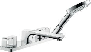 Axor Urquiola 4-hole Rim-mounted Bath Mixer Brushed Red Gold