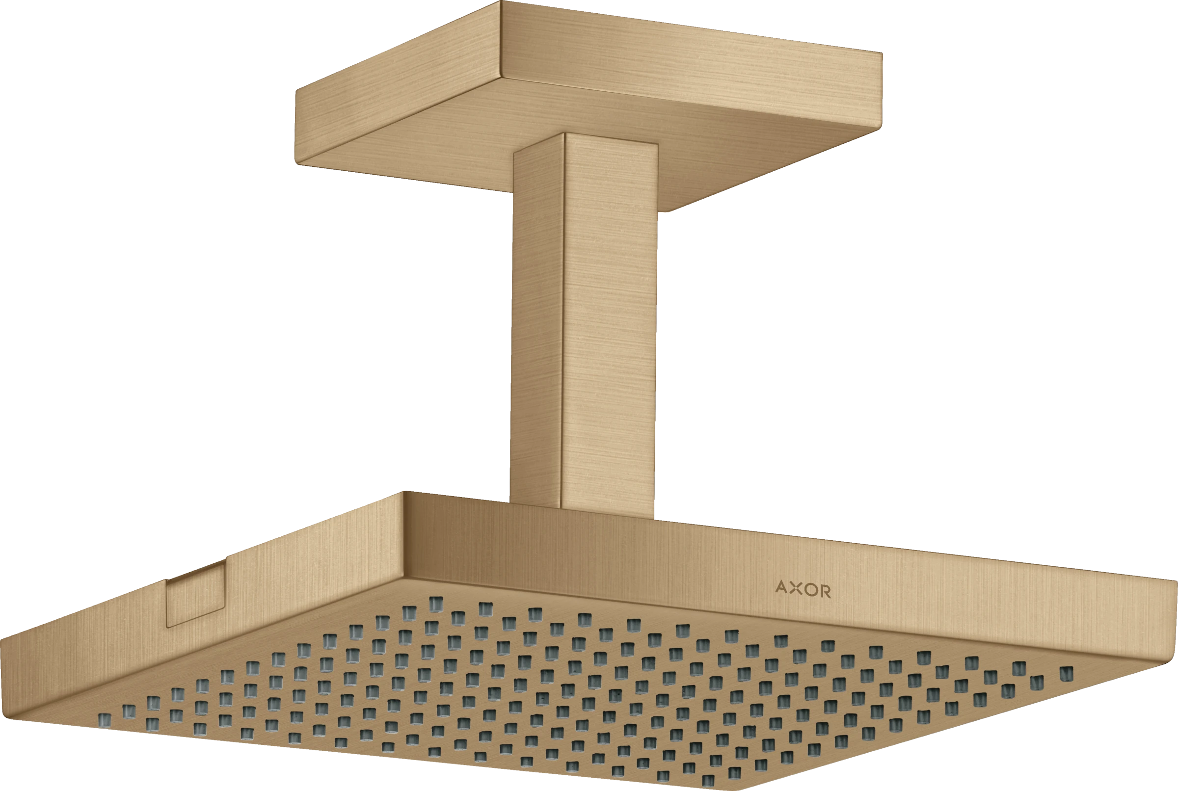 Axor Showersolutions Overhead Shower 240/240 1jet With Ceiling Connection Brushed Bronze