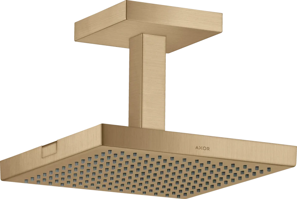 Axor Showersolutions Overhead Shower 240/240 1jet With Ceiling Connection Brushed Bronze product image - Image 1