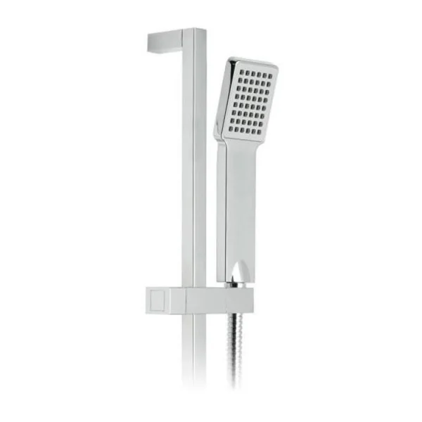 Vado Slide Rail Shower Kit With Single-function Rub-clean Shower Handset, 700mm Slide Rail And 150cm Shower Hose Chrome