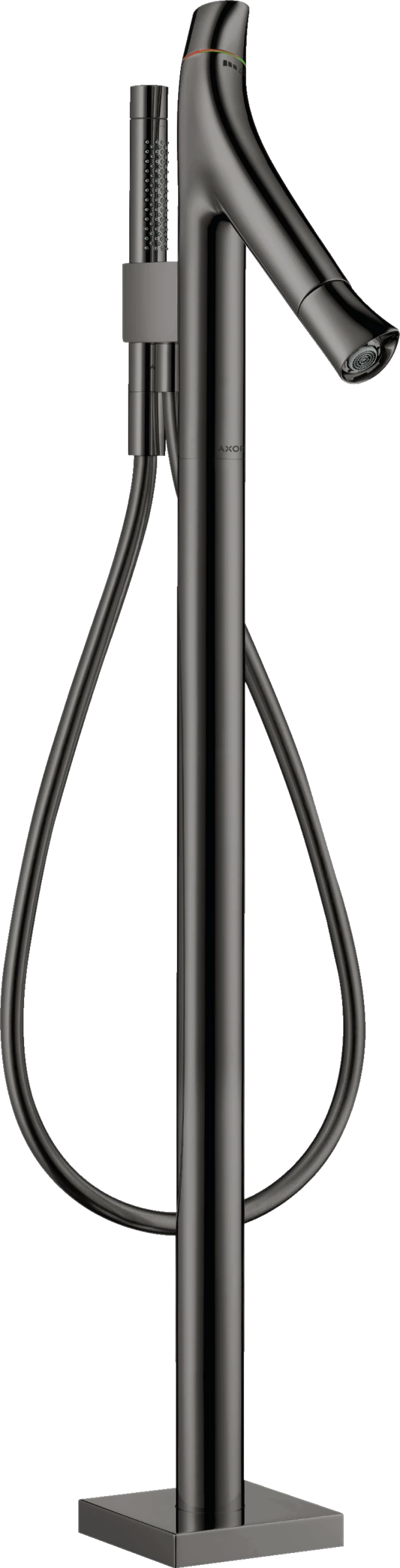 Axor Starck Organic Thermostatic Bath Mixer Floor-standing Polished Black Chrome
