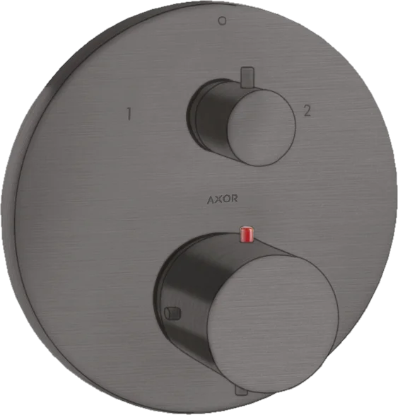 Axor Starck Thermostatic Mixer For Concealed Installation With Shut-off / Diverter Valve Brushed Black Chrome