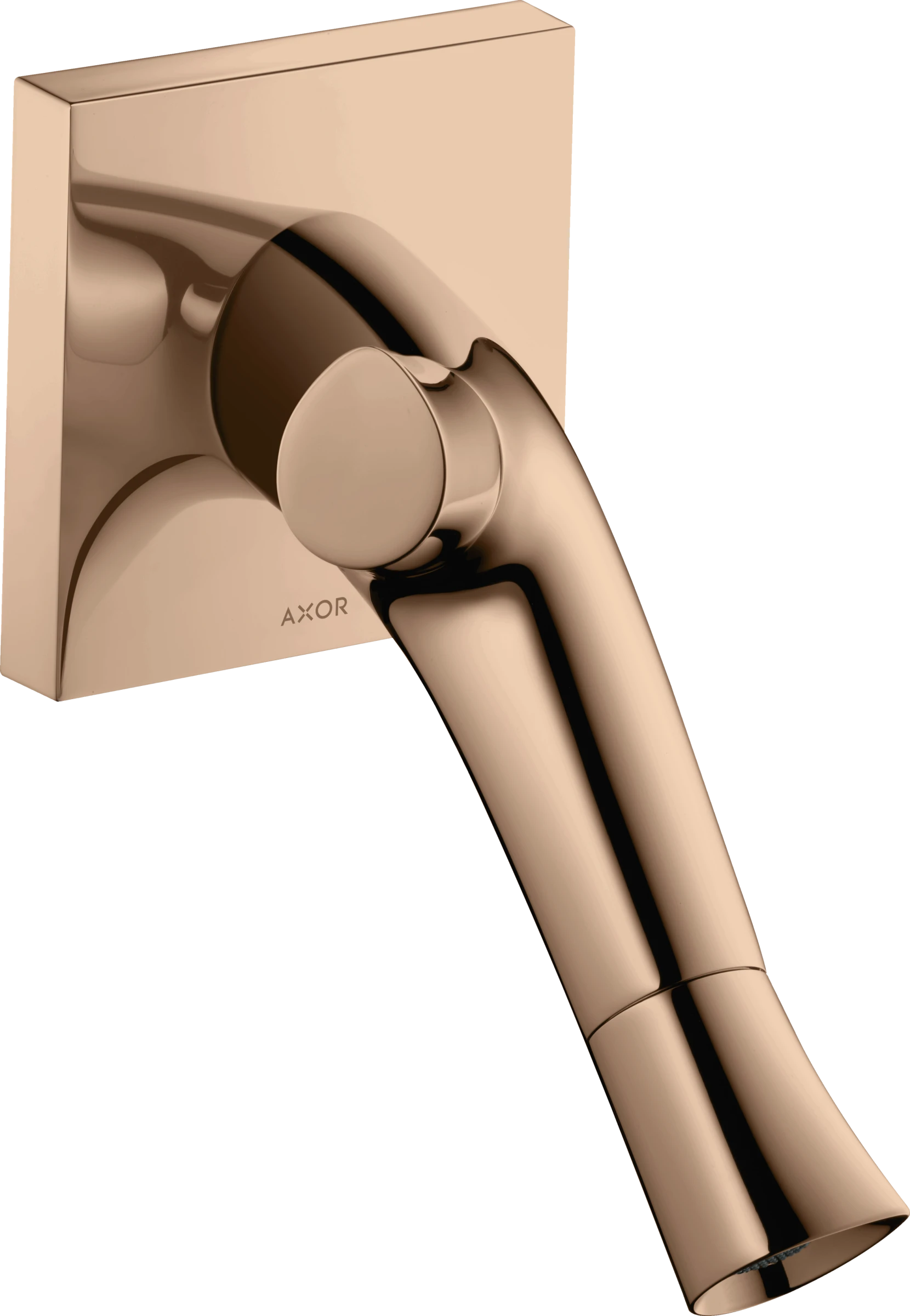 Axor Starck Organic 2-handle Basin Mixer For Concealed Installation Wall-mounted With Spout 187 Mm Polished Red Gold