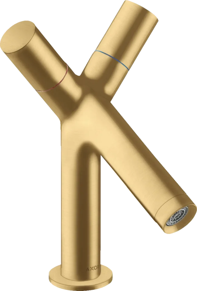 Axor Starck 2-handle Basin Mixer 80 With Pop-up Waste Brushed Gold Optic product image - Image 1