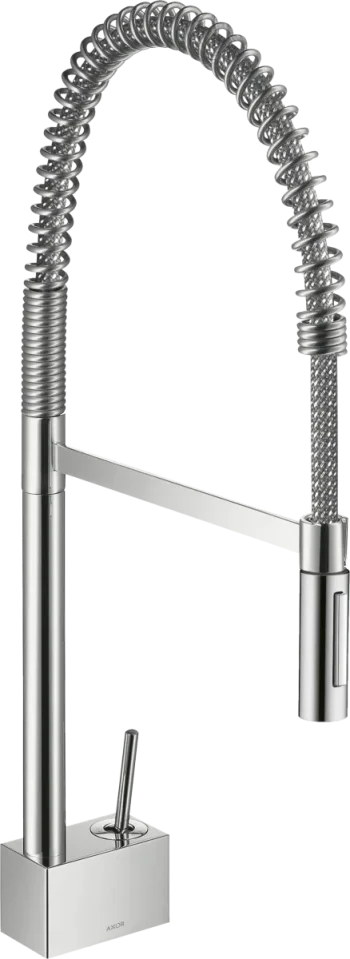 Axor Starck Single Lever Kitchen Mixer 240 Semi-pro Brushed Nickel product image - Image 1