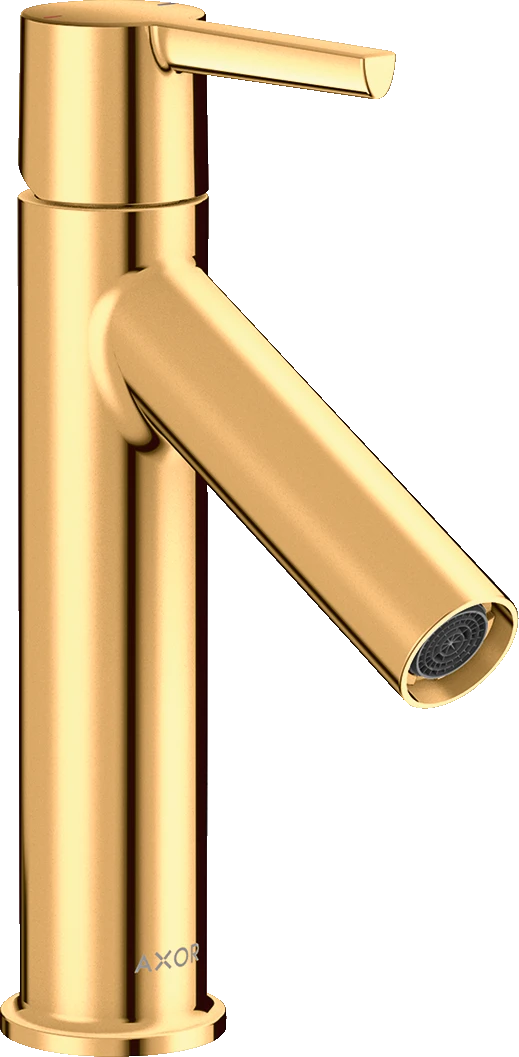 Axor Starck Single Lever Basin Mixer 100 Without Waste Gold Polished