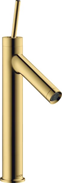 Axor Starck Single Lever Basin Mixer 170 With Pin Handle Without Waste Gold Polished