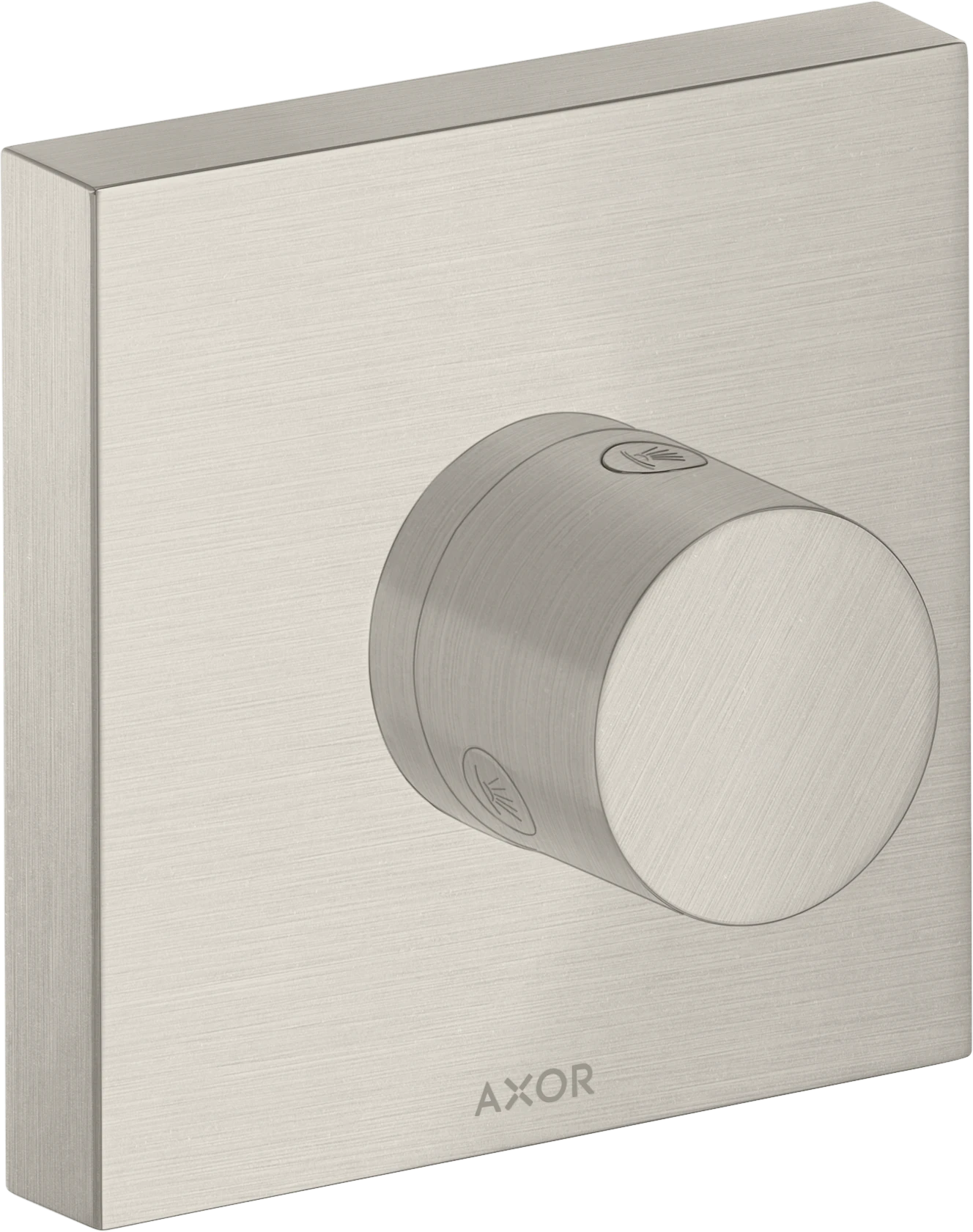 Axor Showersolutions Shut-off / Diverter Valve Trio / Quattro Shut-off / Diverter Valve 120 Mm X 120 Mm Square Stainless Steel