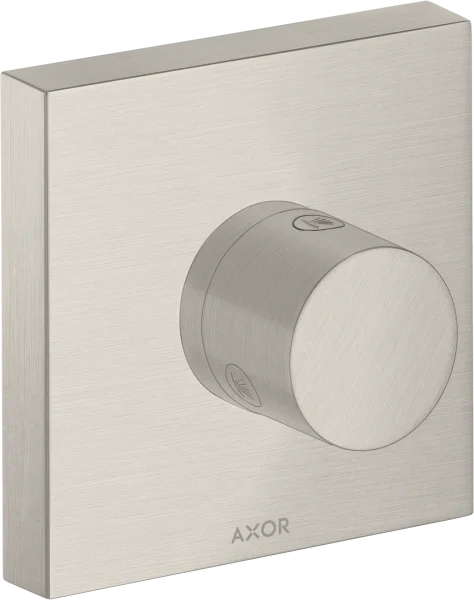 Axor Showersolutions Shut-off / Diverter Valve Trio / Quattro Shut-off / Diverter Valve 120 Mm X 120 Mm Square Stainless Steel