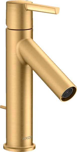 Axor Starck Single Lever Basin Mixer 100 With Lever Handle And Pop-up Waste Brushed Brass