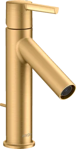 Axor Starck Single Lever Basin Mixer 100 With Lever Handle And Pop-up Waste Brushed Brass