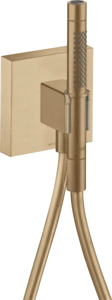 Axor Starck Porter Unit 120/120 With Baton Hand Shower 2jet And Shower Hose Brushed Bronze