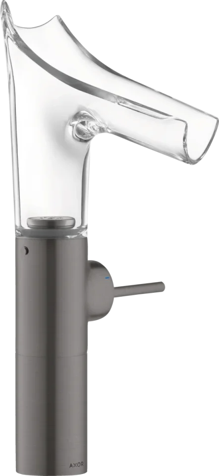 Axor Starck V Single Lever Basin Mixer 220 With Glass Spout For Wash Bowls Without Waste product image - Image 1