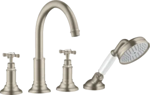 Axor Montreux Bath Mixers Concealed 504 X 263 X 128mm Nickel - Brushed