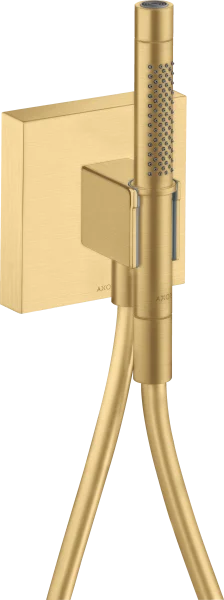 Axor Starck Porter Unit 120/120 With Baton Hand Shower 2jet And Shower Hose Gold Brushed
