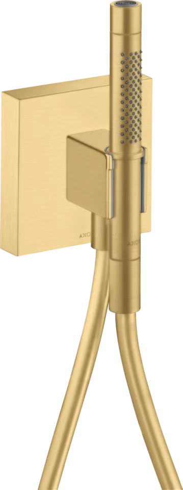 Axor Starck Porter Unit 120/120 With Baton Hand Shower 2jet And Shower Hose Brushed Gold Optic product image - Image 1