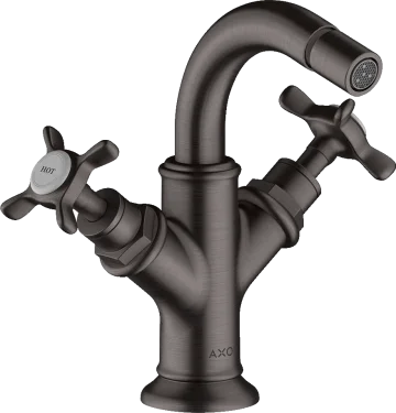 Axor Montreux 2-handle Bidet Mixer With Cross Handles And Pop-up Waste product image - Image 1